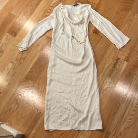 Zara Winter White cowl neck maxi - Picture 3 of 9